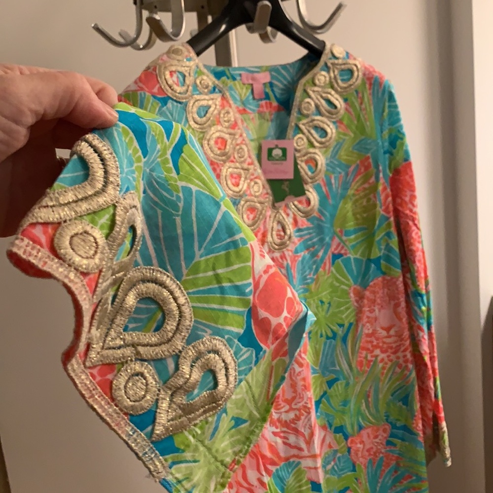 Resort wear! Lilly Pulitzer cotton maxi kaftan - New w tags. L